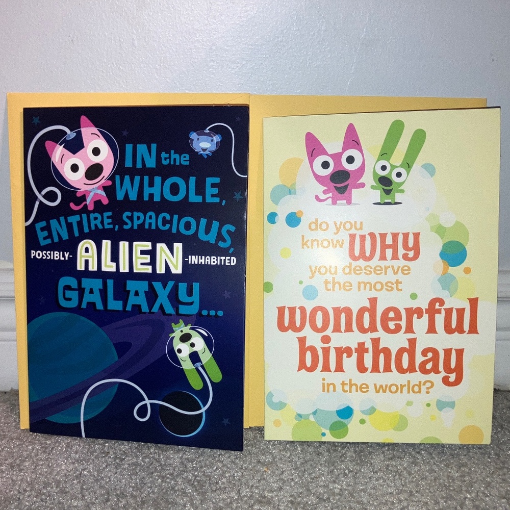 Lot of 2 new hoops&yoyo cards